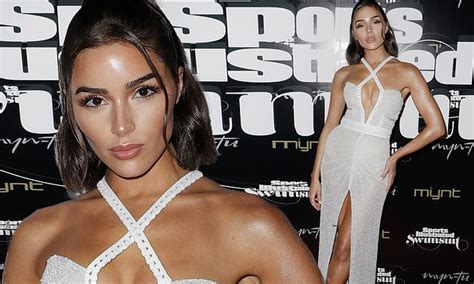 Olivia Culpo Flashes The Flesh In Busty Split White Dress At Starry