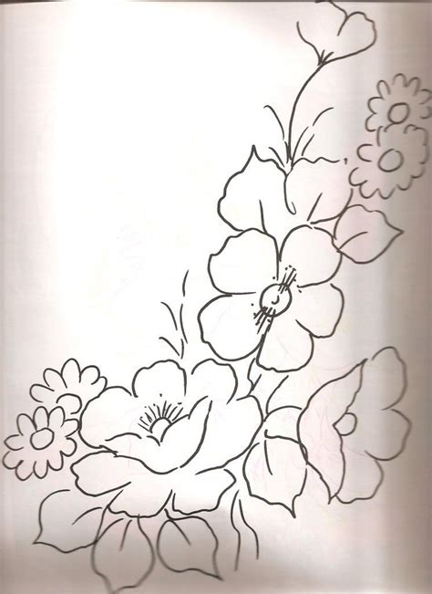 Dibujos De Flores Para Bordar Manteles Dibujos De Ninos