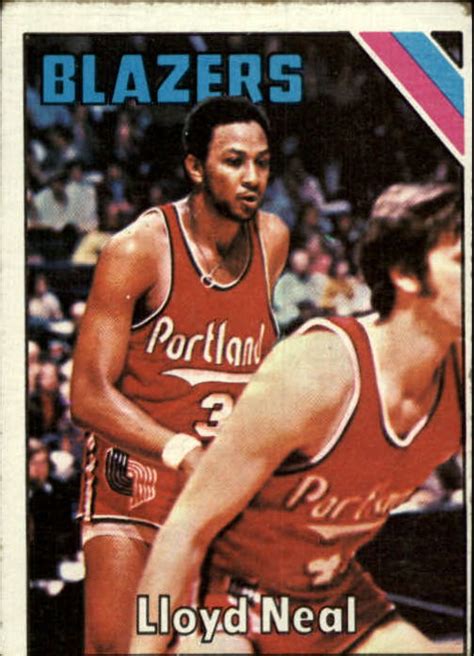 1975 76 topps portland trail blazers basketball card 58 lloyd neal good ebay