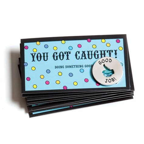 You Got Caught Tokens And Cards Set Of 10 Each Card Reads You