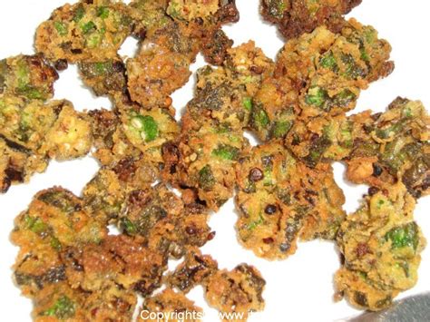 Collection of urdu recipes, from pakistani tv channels and famous chefs, local dhabas crispy lady finger,double ka metha,coconut yogurt dip and green chicken biryani by chef munawar recipe of crispy lady finger,double ka metha. Bhindi Pakora - Light and crispy Lady's finger fritters