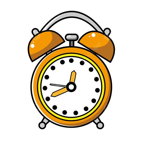 Relógio De Alarme Do Cartoon Relógio De Alarme Diagrama Vector Da Mão