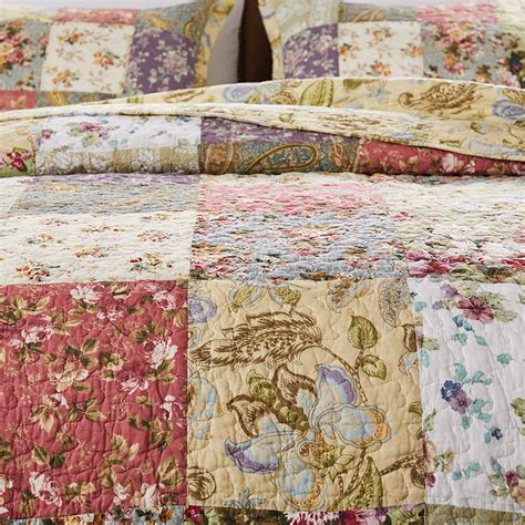 Greenland Home Blooming Prairie 100 Cotton Authentic Patchwork Quilt