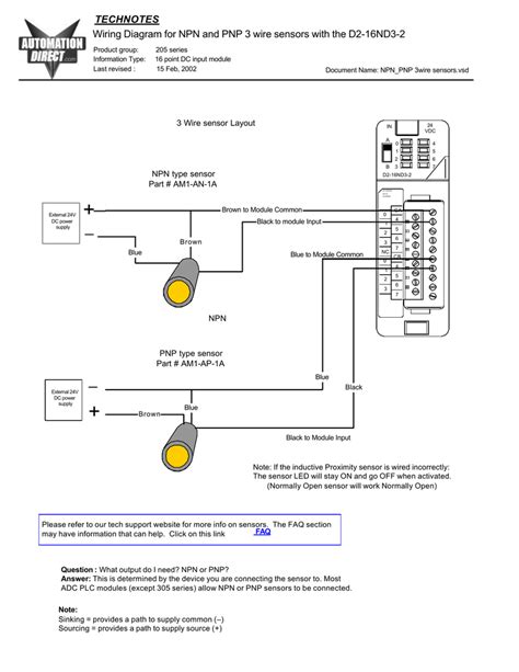 You will have to move wires inside the motor even though the drum switches 2nd time. Wiring diagram for NPN and PNP 3 wire sensors and D2-16ND3-2