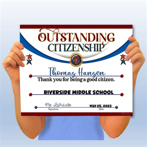Citizenship Certificate Powerpoint Certificates School Etsy