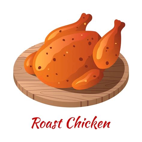 Premium Vector Roast Chicken