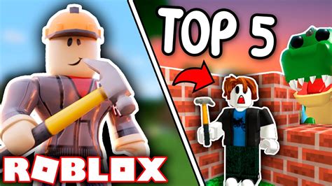 Los Mejores Juegos De ConstrucciÓn En Roblox 🔨🏠 Top 5 Roblox Youtube