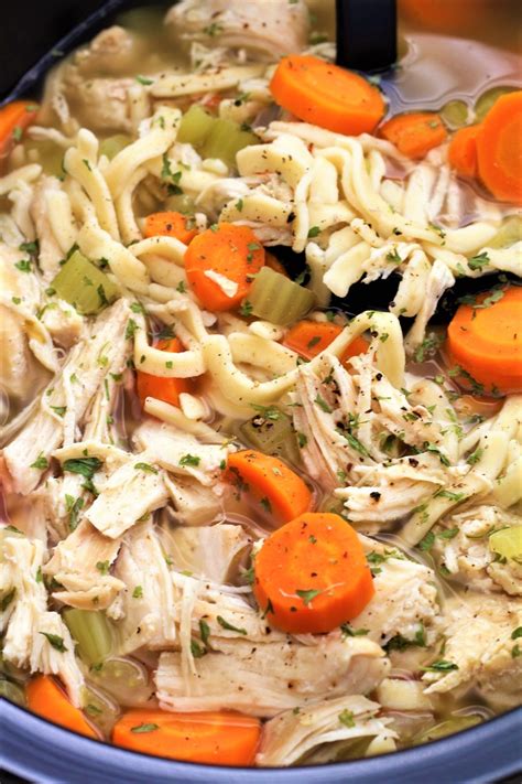 Crock Pot Chicken Noodle Soup My Recipe Treasures