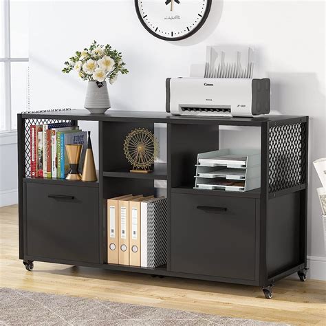 Buy Tribesigns 2 Drawer Wood File Cabinets Modern Mobile Lateral