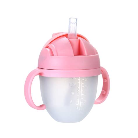 150ml 5oz Baby Water Bottle With Straw Wide Mouth Feeding Bottle