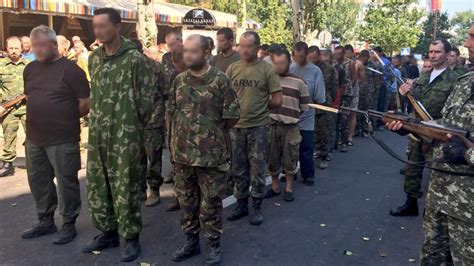 Ukraine Separatists Parade POWs In Donetsk