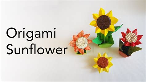 Tutorial For Summer Origami Sunflower Designed By Nilva Pillan Youtube
