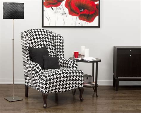 Hudson Black Wing Chair Slipcover Slipcovers For Chairs White Chair