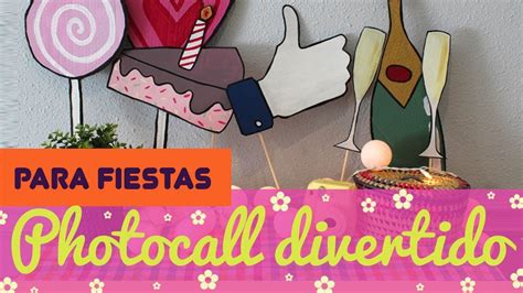 🍭🍭 ¿cómo Hacer Un Photocall Casero 🍭🍭 Manualidades Para Fiestas Youtube