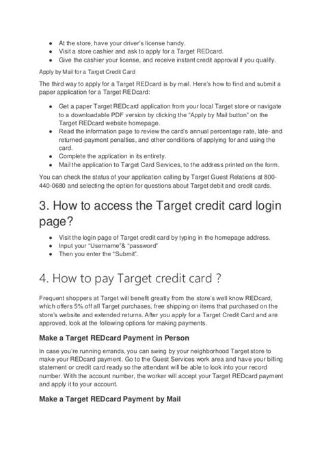 How To Apply For A Target Credit Card