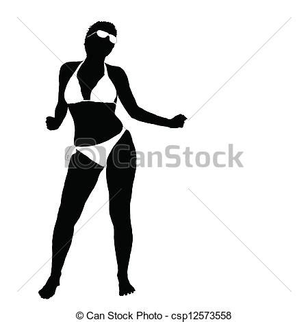 Sexy Girl In Bikini Vector Illustration Part Two