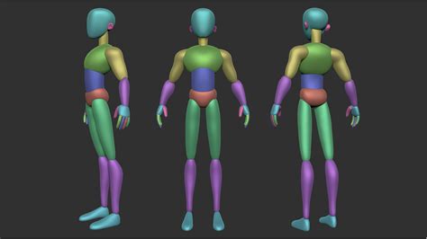 Stylized Basemesh Collection 3d Model Cgtrader