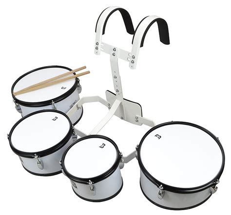 Bryce 4 Piece Marching Drum Set With Shoulder Carrier Marching Drums