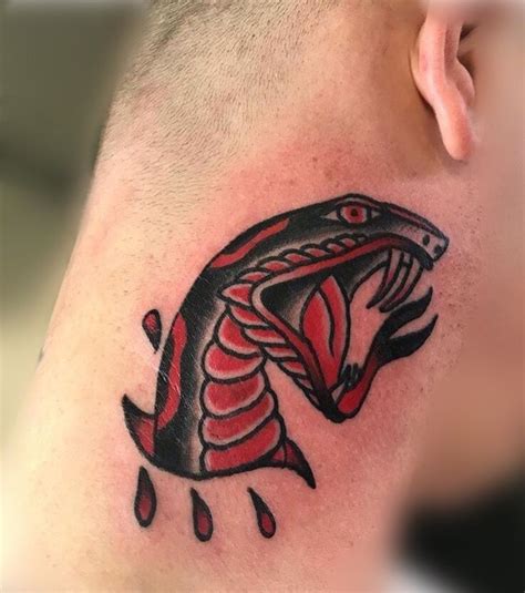 Traditional Snake Tattoo By Jessicabank At Krooms