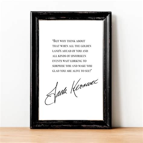 Jack Kerouac Quote Etsy