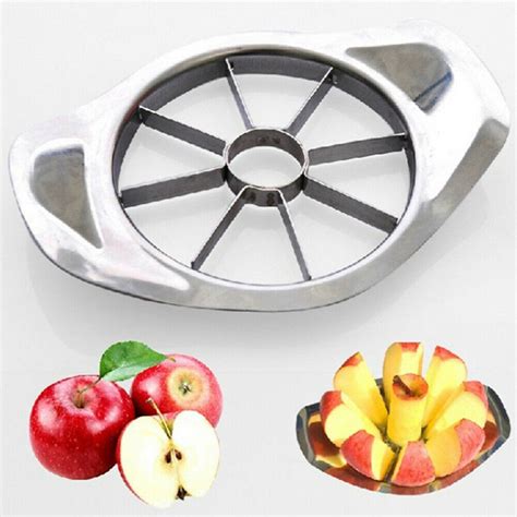 8 Blades Apple Slicer Cutter Apple Fruit Corer Stainless Steel Kitchen