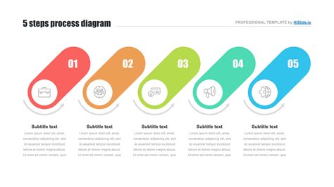 5 Step Process Ppt Template Free Download