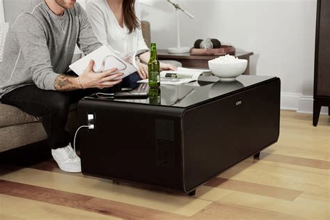 With a refrigerated drawer, 2 bluetooth speakers, 2 usb charging ports, 4 110v outlets, and led lights, the sobro keeps you powered up. Sobro Coffee Table with Refrigerator Drawer, Bluetooth ...