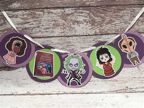 Beetlejuice Party Banner Beetlejuice Wall Hanging Beetlejuice Etsy