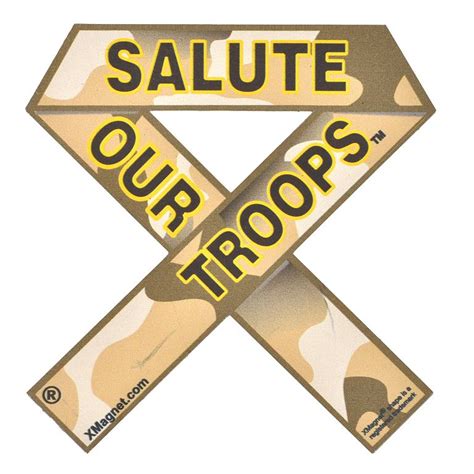 Salute Our Troops Xmagnet Support Our Troops