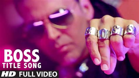 Boss Title Song Full Video Akshay Kumar Honey Singh Bollywood