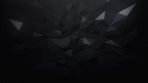 Black Crystal Illustration Minimalism Triangle Black Abstract