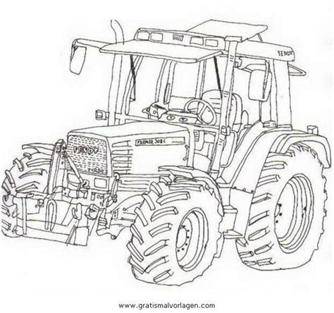 Ausmalbilder Traktor Fendt Sketches Coloring Pages Drawings