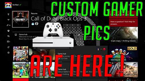 How To Get A Custom Gamerpic On Xboxone April 2017