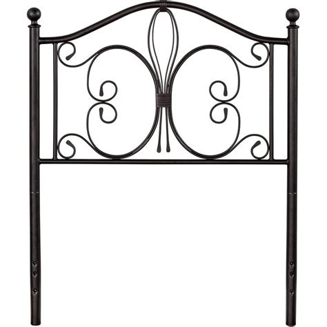 hillsdale milwaukee traditional twin metal headboard in antique brown homesquare