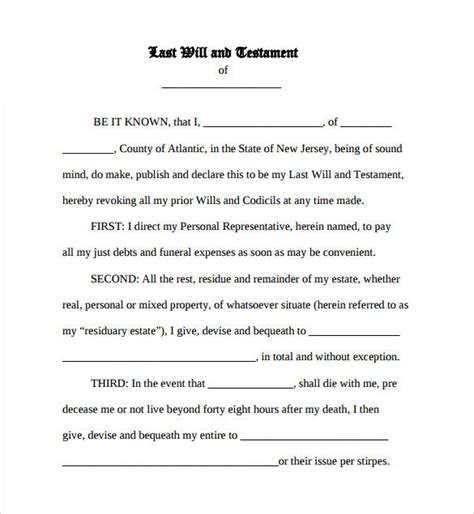 The last will and testament template, available for free, is compatible with all microsoft word versions from 2003 onwards. Last Will And Testament Sample | Last will and testament ...