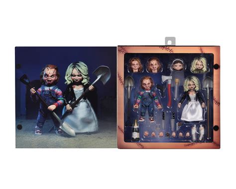 Neca Bride Of Chucky Scale Clothed Figure Chucky Tiffany Pack The
