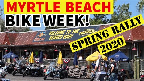 Myrtle Beach Spring Bike Week 2020 Bike Rally Youtube