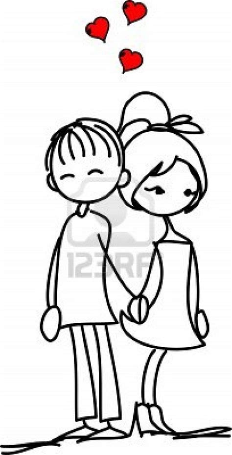 Valentine Doodle Boy And Girl Valentine Doodle Stick Figure Drawing