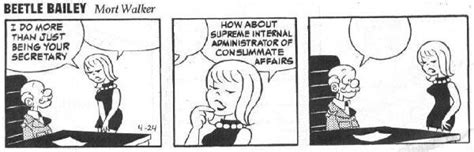 Comic Eccentricity Sexual Frustration Featuring Beetle Bailey