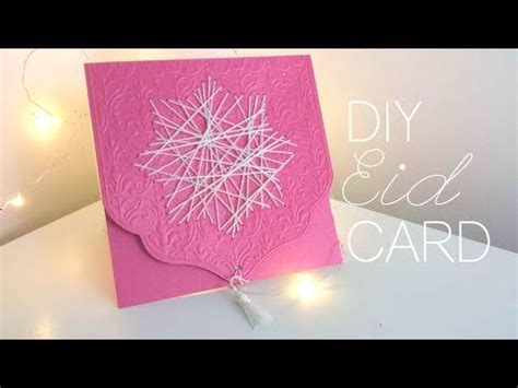 How to make 5 different easy eid cards materials used 5 coloured mini card papers glue paint brust pencil glitter coloured stones. DIY: How to Make EID Cards (Tutorial) - YouTube