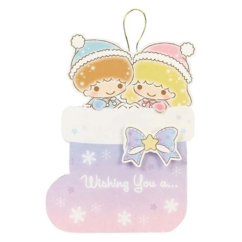 Little Twin Stars Christmas Cardts Jx 94 9 The Kitty Shop
