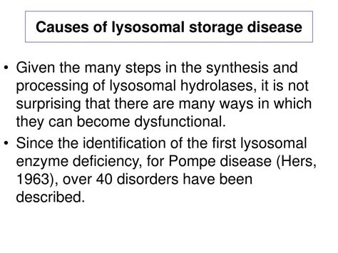 ppt the lysosomes and lysosomal storage disorders part 2 powerpoint presentation id 296270