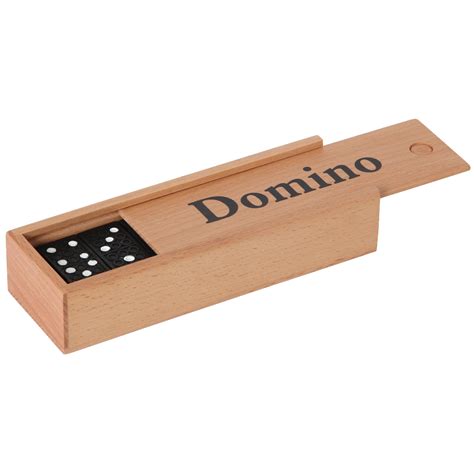 Jeux De Dominos 28 Pièces Avec Boîte Refermable En Bois Piccolino