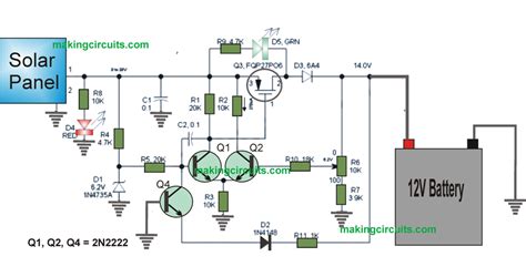 This Low Drop Solar Charger Controller Circuit Using Transistors Can Be