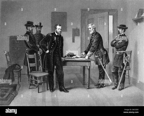 1860s April 1865 General Robert E Lee Surrenders To