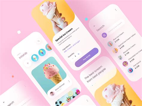 Ice Cream App By Intishib On Dribbble