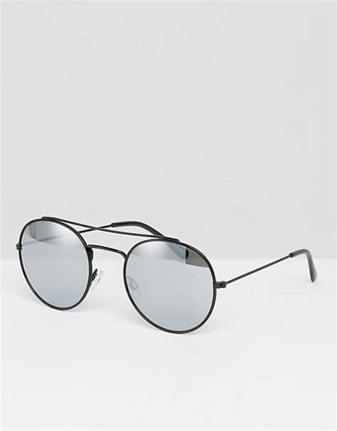 Monki Brow Bar Reflective Sunglasses Asos