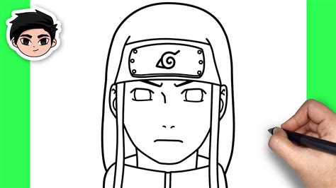 How To Draw Neji Hyuga Naruto Easy Step By Step Youtube