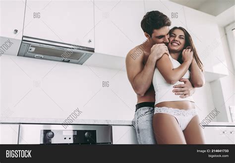 Couple On Kitchen Image And Photo Free Trial Bigstock
