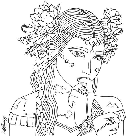 Coloring Pages For Adults Beauty Coloring Page Beautiful